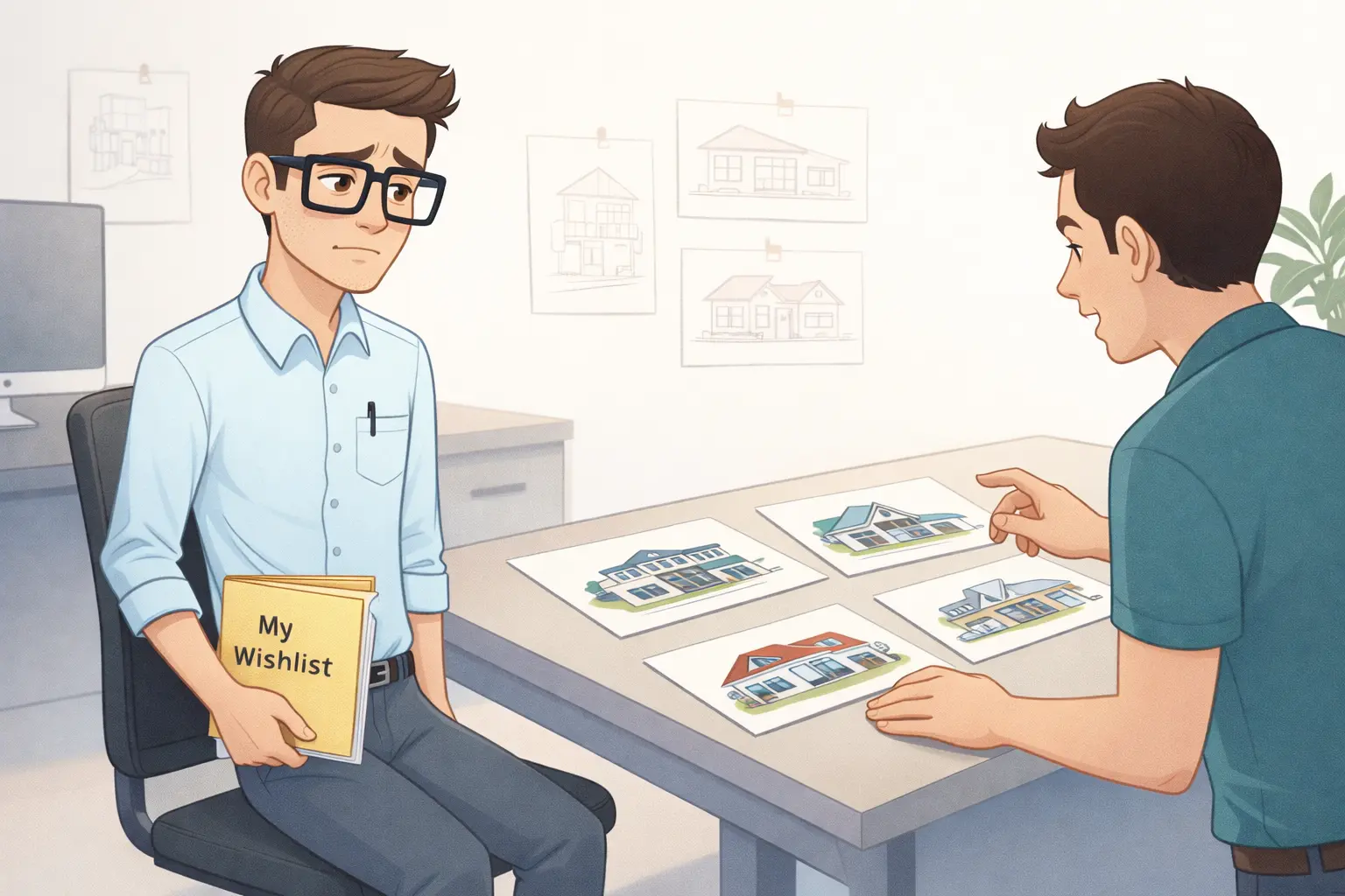 Stuck between your own wishlist & design  story proposed to you