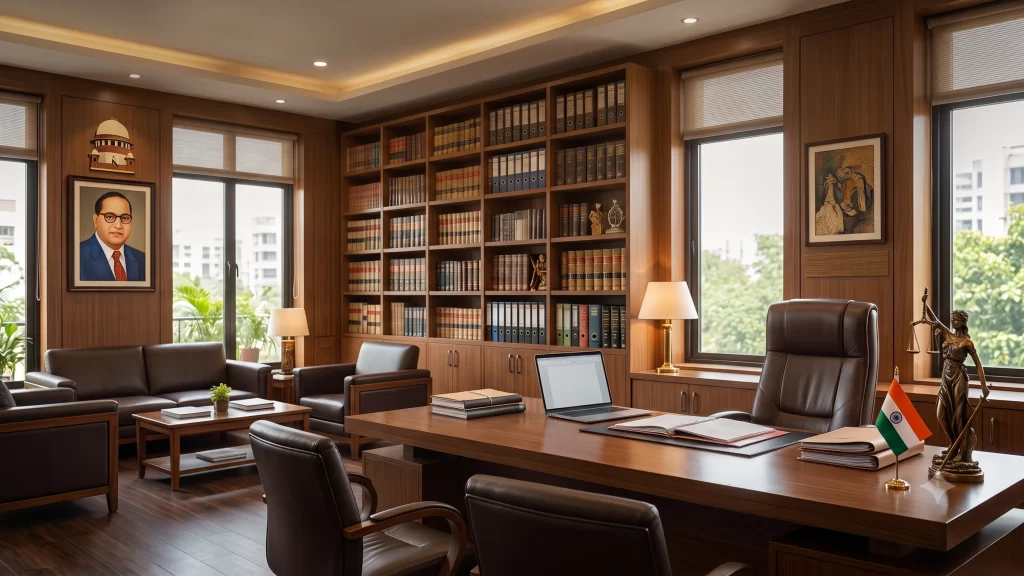 Bookshelves and a Legal Library That Build Instant Credibility
