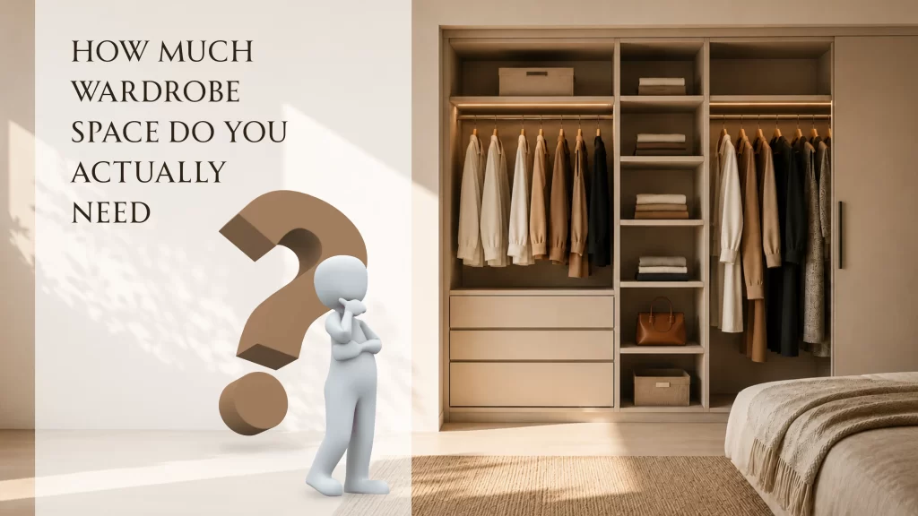 HOW Much Wardrobe Space Do You Actually 
Need